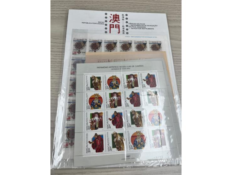 better including Shek Wan Mini-sheets x 3, Industrial Diversification MS, Olympic Games of Barcelona MS, Traditional Means of